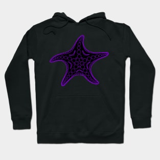 Starfish (purple/black) Hoodie